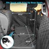 Back Seat Extender for Large Dogs,JOEJOY Hard Bottom Dog Car Seat Cover with Side Flaps,Dog Hammock for Car, SUVs - 2 of 4