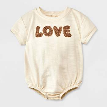 Grayson Mini Baby Kids' Love Graphic Romper - Off-White