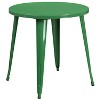 Flash Furniture Commercial Grade 30" Round Metal Indoor-Outdoor Table Set with 4 Cafe Chairs - 3 of 4