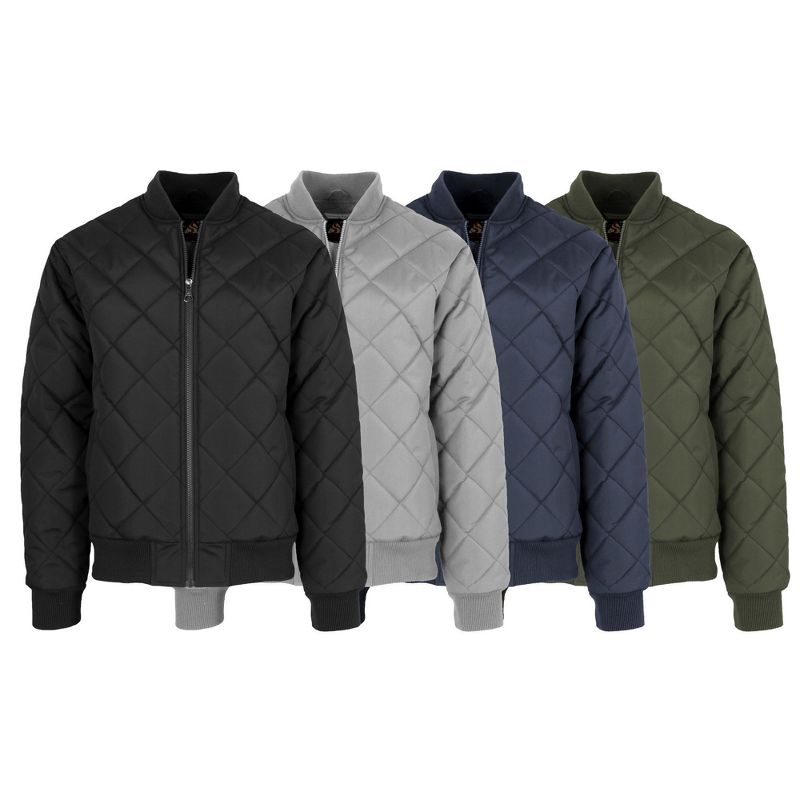 Spire By Galaxy Men's Quilted Bomber Jacket, 3 of 4