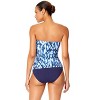 Women's Tie Dye Ikat Twist Front Bandeaukini Swim Top - 2 of 4