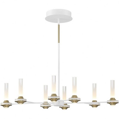 Eurofase Lighting Torcia 16 - Light Chandelier in  White/Brass