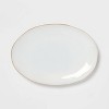 15" x 11" Stoneware Wethersfield Serving Platter White - Threshold™ - image 3 of 3