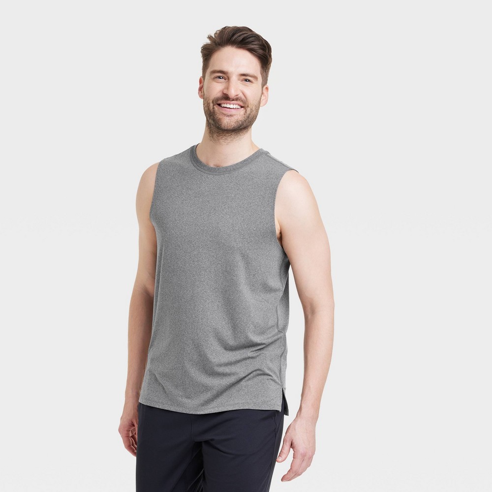Men's Sleeveless Performance T-Shirt - All in Motion™ Gray Heather M