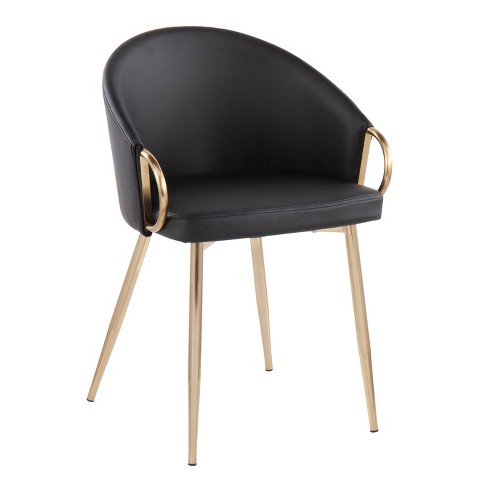 Modern black leather dining chairs hot sale