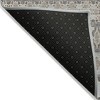 Taupe Beige And Gray Quatrefoil Washable Indoor Outdoor Area Rug - 4 of 4