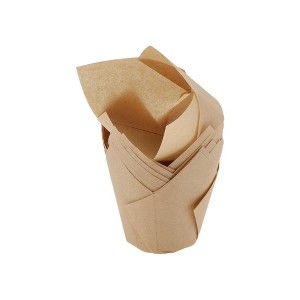 Unique Bargains Flame Shape Disposable Baking Cups Greaseproof Paper 1.97"x3.15" 50 Pcs - 1 of 4