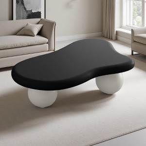 47" MDF Cloud Coffee Table with 3 Ball Legs - 1 of 4