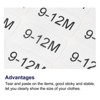 Unique Bargains Self-Adhesive Kids Clothing Size Sticker Labels 2 Sheets - 3 of 3