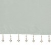 Kumasinova 26"x50" Faux Silk Beaded Valance,Lightweight Small Short Valance with Twisted Tab Top,Lined for Privacy,Bedroom,Machine Washable - 4 of 4