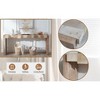NicBex Tempered Bent Glass Console Table,Stylish Minimalist Entryway Table,Modern Couch Table for Living Room - 4 of 4