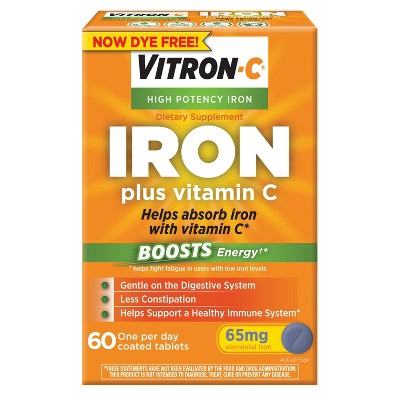 Vitron-C Iron Supplement - 60ct