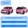 Electric Ride-on Car for Kids, Bluetooth Remote Control, LED Lights, Swing Function, Dual Control Modes, Safety Belt, Indoor/Outdoor Use - 3 of 4