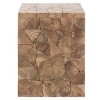 Forbes Square Stool - Medium Oak - Safavieh - 4 of 4