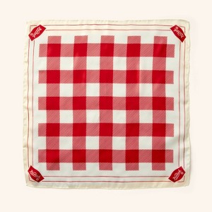 Adult Buffalo Check Silky Bandana - Woolrich x Target Red/Cream - 1 of 4
