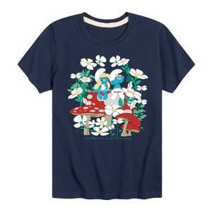 Boys' - Smurfs -  Short Sleeve Graphic T-Shirt - 1 of 4