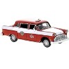 1974 Checker Cab Red and White "Kalamazoo" 1/87 (HO) Scale Model Car by Brekina - 2 of 3