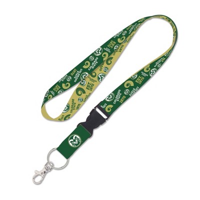 NCAA Colorado State Rams Scatter Print Lanyard