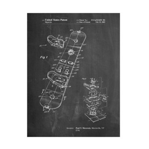 Trademark Fine Art -Cole Borders 'Burton Touring Snowboard' Canvas Art - 1 of 4