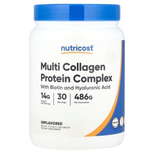 Nutricost Multi Collagen Protein Complex, Unflavored, 1.1 lb (486 g) - 1 of 2