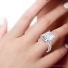 Pompeii3 Certified 9.80Ct Aspen Emerald Cut Diamond Engagement Ring 14k Gold Lab Created - 3 of 4