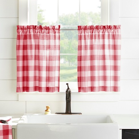 Red & Black Buffalo Check Kitchen Towels, Set of 6