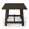 Maven Lane Yves Rectangular Wooden Dining Table in Weathered Finish - 3 of 4