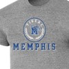 NCAA Memphis Tigers Men's Gray Tri-Blend T-Shirt - 3 of 3