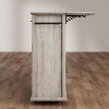 Rolling Kitchen Island with Drop Leaf, Kitchen Island Cart with Storage, Microwave Cart on Wheels, Table Bar Cart - 3 of 4