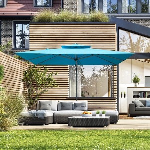 Kumasinova 360° Rotation Offset Patio Umbrella,Outdoor Umbrella with Hydraulic Lift,Beach Umbrella with Adjustable Tilt,Outdoor Umbrellas for Patio - 1 of 4