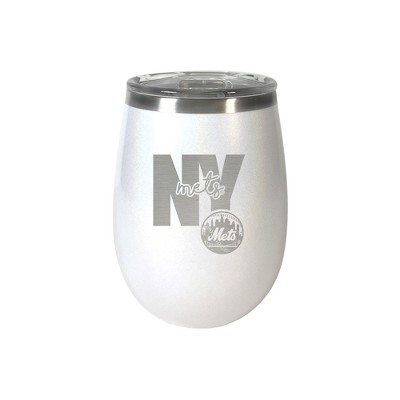 MLB New York Mets Personalized Black Stainless Steel Tumbler 