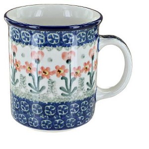 Blue Rose Polish Pottery 236 Ceramika Artystyczna Small Coffee Mug - 1 of 1