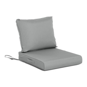 Aoodor Outdoor Chair Cushions Set, Outdoor Deep Seat Cushions with Handle & Adjustable Straps - 1 of 4