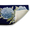 Stupell Industries Blue Hydrangeas Contrast Printed Plush Bathroom Floor Mat, design by Janice Gaynor - 2 of 4