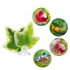 Unique Bargains Betta Fish Leaf Pad Hammock Plants for Fish Tank Green White 2.76"x2.76" - 2 of 4