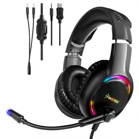 Insten Wired Gaming Headset For Playstation 4 5 Xbox Series X S Nintendo Switch Pc Black Target