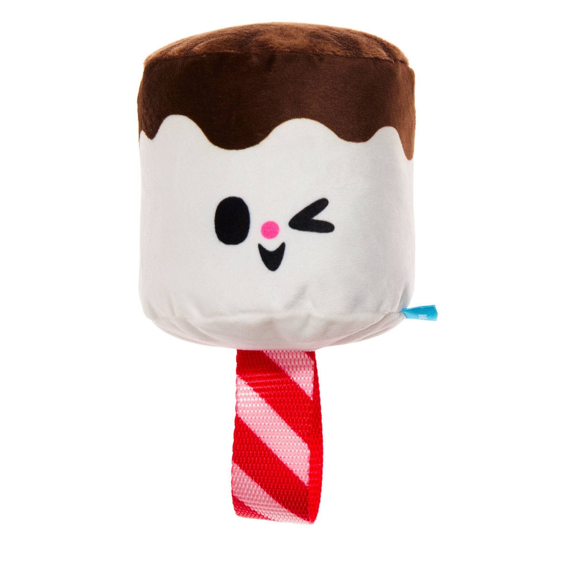 BARK Howly Jowly Holidays Marshmallow Stocking Stuffer Food Shaped Plush Dog Toy