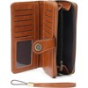 FATMOON Leather Wallets for Women - Large Capacity with Detachable Wrist Strap, Perfect for Travel, Shopping & Daily Use - 2 of 4