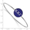 Black Bow Jewelry Sterling Silver Kappa Kappa Gamma Greek Life Bangle Bracelet 7 Inch - 2 of 3