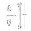Unique Bargains 30Cr13 Stainless Steel Offset 12-Point Box End and 15° Angled Open End Combination Wrench - 2 of 4