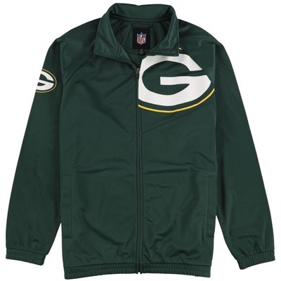 G-III Sports Mens Green Bay Packers Track Jacket Sweatshirt