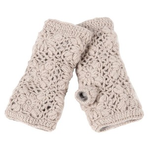 Flower Crochet Handwarmers_Nirvanna Designs - 1 of 4