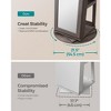 Mirror Jewelry Cabinet Organizer 360° Rotating Jewelry Armoire Storage Box - 4 of 4