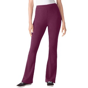 Woman Within Women's Plus Size Stretch Cotton Bootcut Pant - 1 of 4