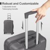 Karl Home Single 24 inch ABS Trolley Case with 2 Corner Protectors Grey - 4 of 4