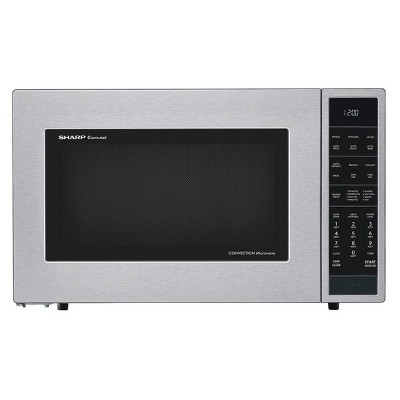 Sharp SMC1585BS Carousel 1.5 Cubic Foot 900W Kitchen Countertop Convection Microwave Oven, Stainless Steel (Manufacturer Refurbished)