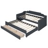NicBex Twin Size Daybed with Trundle Upholstered Daybed with Storage Extendable Day bed with 3 Spacious Drawers for Living Room - 4 of 4