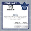 NHL Toronto Maple Leafs 2025 Box Calendar - 4 of 4