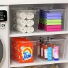 LunaLulinlk Stackable Clear Storage Bins with Lids, Large Plastic Storage Bins w Handle, Acrylic Pantry Organization and Storage for Kitchen - 3 of 4