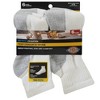 Dickies Men's 6pk Dri-Tech Quarter Socks - White 6-12: Cotton Blend, Midweight, Tagless, Machine Washable, Knit Construction - 2 of 4